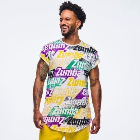 Apres Zumba Men's Crew Neck Round Hem Tee